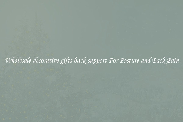 Wholesale decorative gifts back support For Posture and Back Pain