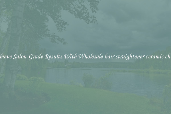 Achieve Salon-Grade Results With Wholesale hair straightener ceramic cheap