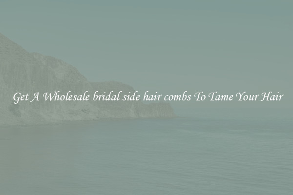 Get A Wholesale bridal side hair combs To Tame Your Hair
