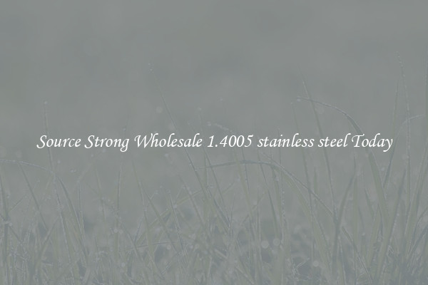 Source Strong Wholesale 1.4005 stainless steel Today