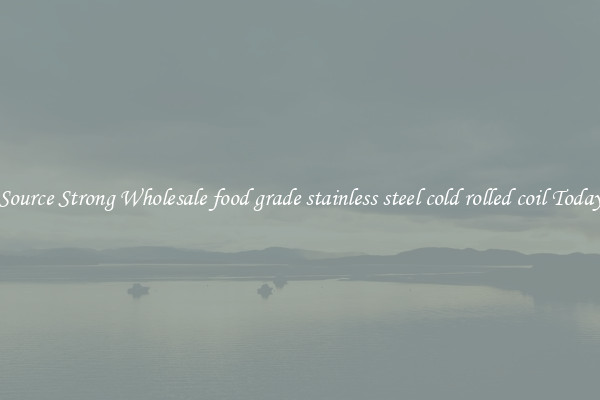 Source Strong Wholesale food grade stainless steel cold rolled coil Today