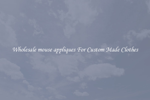 Wholesale mouse appliques For Custom Made Clothes
