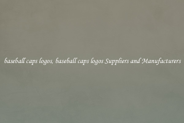 baseball caps logos, baseball caps logos Suppliers and Manufacturers
