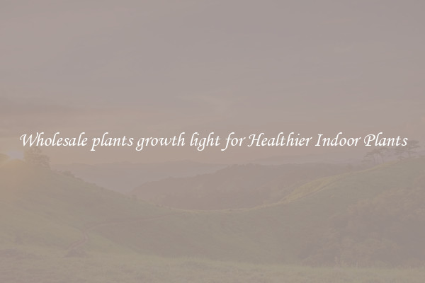 Wholesale plants growth light for Healthier Indoor Plants