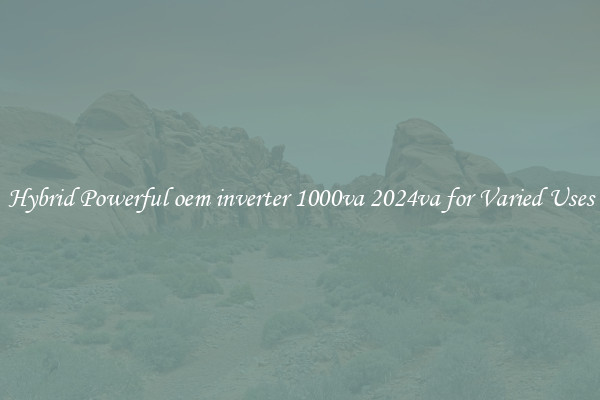 Hybrid Powerful oem inverter 1000va 2024va for Varied Uses