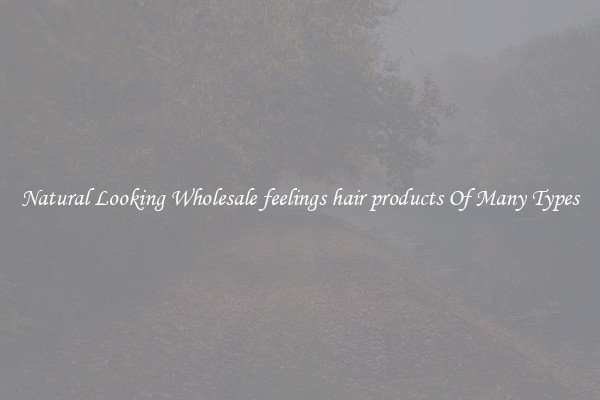 Natural Looking Wholesale feelings hair products Of Many Types