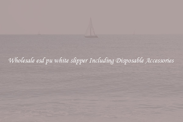 Wholesale esd pu white slipper Including Disposable Accessories 
