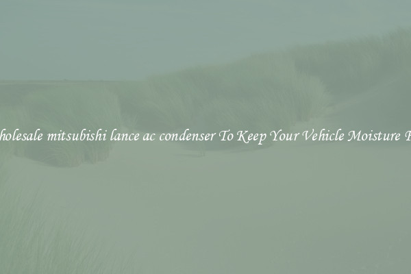 Wholesale mitsubishi lance ac condenser To Keep Your Vehicle Moisture Free